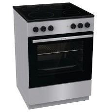 Плита Электрическая Gorenje GEC6A11SG серый стеклокерамика (без крышки)