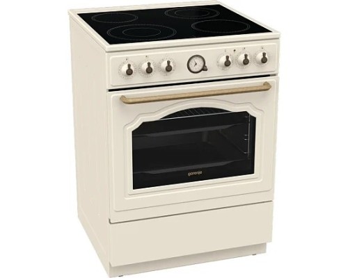 [Микроволновая печь] Плита Электрическая Gorenje GECS6B70CLI бежевый стеклокерамика (без крышки)