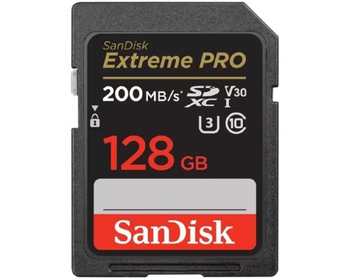 [Карта памяти ] SecureDigital 128GB SanDisk SDXC Extreme Pro UHS-I Class 3 (U3) V30 200/140 MB/s <SDSDXXD-128G-GN4IN>