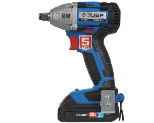 [Дрель, Шуруповерт] Ударный гайковерт Зубр GB-250-22 2Ач,  с двумя аккумуляторами