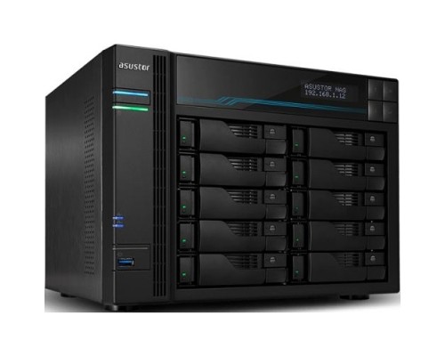 [Дисковый массив] ASUSTOR AS6510T NAS/Media player/Intel Atom C3538 2,1GHz(Quad-Core), 8GB SO-DIMM DDR4, noHDD(HDD,SSD),/2x10GbE+2x2,5Gbe(LAN)/2xUSB3.2,HDMI/M.2/4ip camera license ; 90IX0191-BW3S10 
