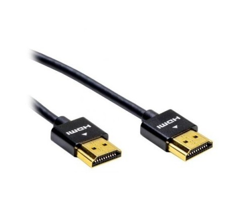[кабель] Filum Кабель HDMI Pro 2 м., slim, ver.2.0b, медь, черный, разъемы: HDMI A male-HDMI A male, пакет. (FL-CProSL-HM-HM-2M)