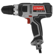 ЗУБР ДШ-М1-400-2 К дрель-шуруповерт сетевая, 400 Вт, 0-450/0-1800 об/мин, в кейсе