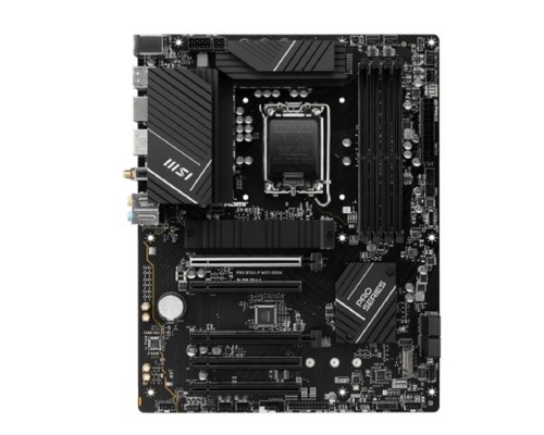 [Материнская плата] MSI PRO B760-P WIFI DDR4 {B760, LGA1700, 4DDR4, 5PCI-Ex16, 3M.2, 4SATA3.0, 3USB3.2 Gen2, 3USB3.2 , Gen1}