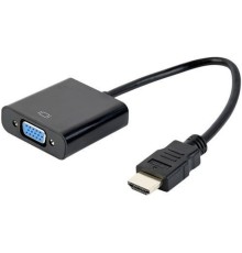 Filum Адаптер HDMI - VGA, 0.15 м., разъемы: HDMI A male-VGA female-mini jack female, пакет.[ FL-A-HM-VGAF-mjack-0.15M] (894150) [FL-A-HM-VGAF-mjack-0.15M]