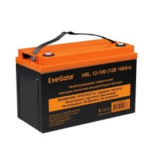 Exegate EX285656RUS Аккумуляторная батарея ExeGate HRL 12-100 (12V 100Ah, под болт М6)