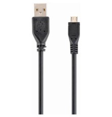 Filum Кабель USB 2.0, 1 м., черный, 2A, разъемы: USB A male- USB micro B male, пакет. [FL-C-U2-AM-microBM-1M] (956702)