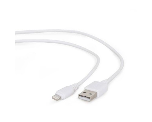 [кабель] Filum Кабель USB 2.0, 1 м., белый, 2 А, разъемы: USB A male - Lightning male, пакет. [FL-C-U2-AM-LM-1M-W] (894187)