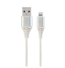 Filum Кабель USB 2.0, 1 м., белый, 2 А, разъемы: USB A male - Lightning male, пакет. [FL-CPro-U2-AM-LM-1M-W1] (901872)