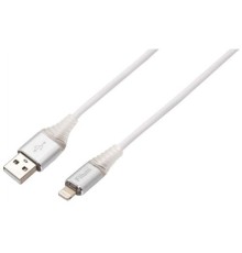 Filum Кабель USB 2.0, 1 м., 2 А, индикатор заряда, разъемы: USB A male - Lightning male, пакет. [FL-CPro-U2-AM-LM-1M-L1] (956490)