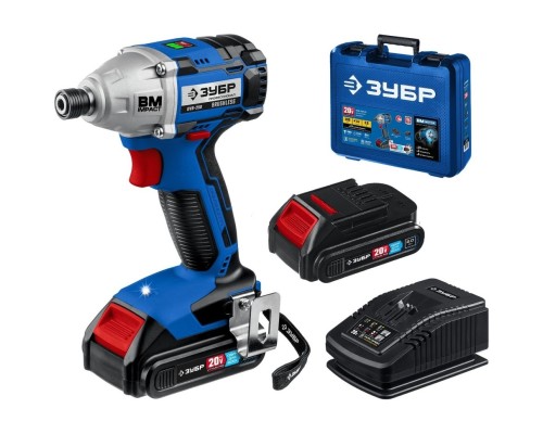 [Дрель, Шуруповерт] Ударный гайковерт Зубр GVB-250-22 2Ач,  с двумя аккумуляторами