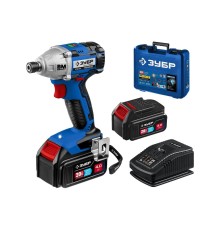 Ударный гайковерт Зубр GVB-250-42 4Ач,  с двумя аккумуляторами