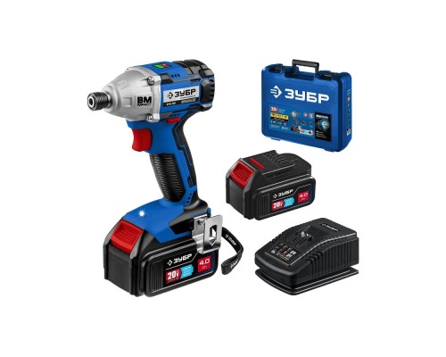[Дрель, Шуруповерт] Ударный гайковерт Зубр GVB-250-42 4Ач,  с двумя аккумуляторами
