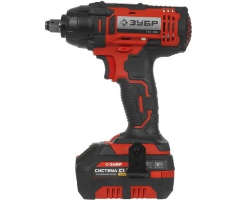[Дрель, Шуруповерт] Ударный гайковерт Зубр ГУЛ-255-41 4Ач,  с одним аккумулятором