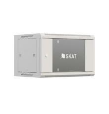 БАСТИОН SKAT TB-12W660GF Шкаф настенный телекоммуникационный 12U 600х600х635мм, дверь стеклянная {4422} {1.5 года гарантия}