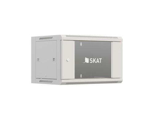 [Бастион Телекоммуникационные  шкафы] БАСТИОН SKAT TB-12W660GF Шкаф настенный телекоммуникационный 12U 600х600х635мм, дверь стеклянная {4422} {1.5 года гарантия}