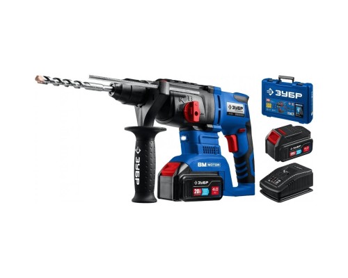 [Перфоратор] Перфоратор Зубр PB-260-42 патрон:SDS-plus уд.:3Дж аккум. (кейс в комплекте)