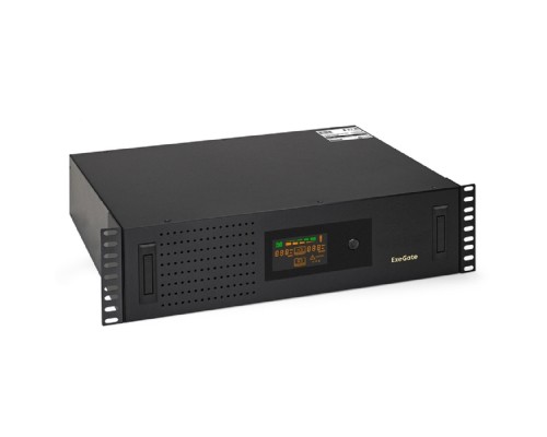[ИБП] Exegate EX293852RUS ИБП ExeGate ServerRM UNL-3000.LCD.AVR.2SH.3C13.USB.3U <3000VA/1800W, Color LCD, AVR, 2*Schuko+3*C13, USB, 3U, установка в стойку, Black>