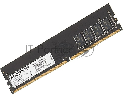 Оперативная память AMD 4GB DDR4 2400 DIMM(R744G2400U1S-UO) Performance Series, 1.2V, Non-ECC, CL15, Bulk