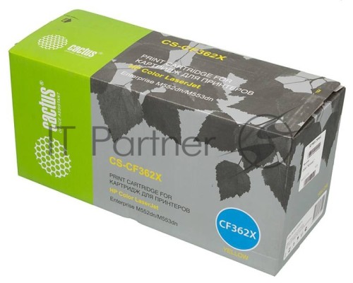 Картридж лазерный Cactus CS-CF362X желтый (9500 стр.) для HP CLJ M552dn/M553dn