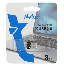 Netac USB Drive 8GB UM81  <NT03UM81N-008G-20BK>, USB2.0, Ultra compact