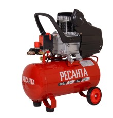 Компрессор поршневой Ресанта КП-24/230М масляный 230л/мин 24л 1600Вт красный/черный