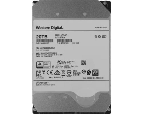 [Жесткий диск] 20Tb WD Ultrastar DC HC560 {SATA 6Gb/s, 7200 rpm, 512mb buffer, 3.5