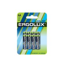 Ergolux Alkaline BL8 LR6  (LR6 BP8, батарейка,1.5В)(8шт.в уп-ке)