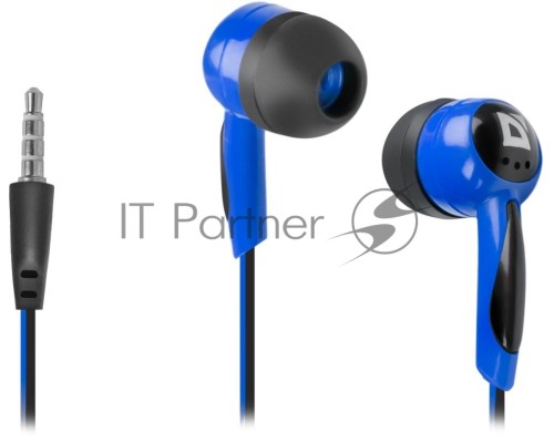 Наушники Defender Basic-604 Blue кабель 1,1 м