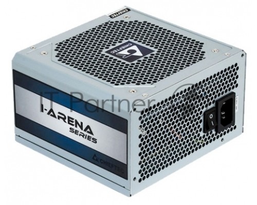 Блок питания  Chieftec 500W OEM GPC-500S [iARENA] ATX v.2.3, КПД > 80%, A.PFC, 1x PCI-E (6+2-Pin), 4x SATA, 2x MOLEX, 4PIN 12V, Fan 12cm