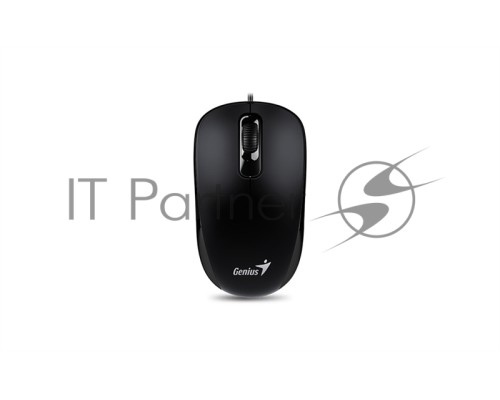 Мышь Genius DX-110 black PS2, G5  (optical 1000dpi, подходит под обе руки)    