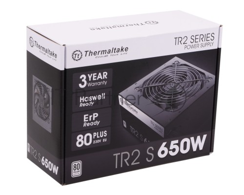 Блок питания Thermaltake TR2 S 650W [PS-TRS-0650NPCWEU-2] v2.3, A.PFC, 80 Plus , Fan 12 cm, Retail