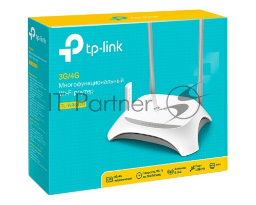 Маршрутизатор TP-Link TL-WR842N Многофункциональный беспроводной маршрутизатор серии N, скорость до 300 Мбит/с