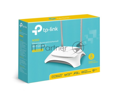 Маршрутизатор TP-Link TL-WR842N Многофункциональный беспроводной маршрутизатор серии N, скорость до 300 Мбит/с