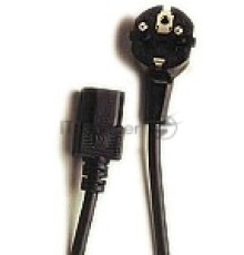 Кабель питания сист.блок-розетка 1.8м, черный, с зазем.