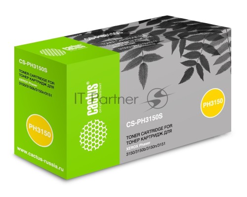 Картридж лазерный Cactus CS-PH3150S 109R00746 черный (3500 стр.) для Xerox Phaser 3150/3150b/3150n/3151