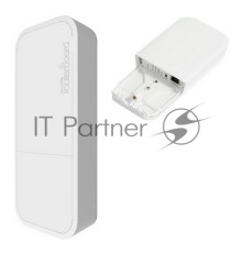 Сетевое оборудование Mikrotik RBwAPG-5HacT2HnD wAP ac built-in 5GHz 802.11an/ac Tripple Chain wireless, RouterOS L4, white outdoor enclosure, PSU, PoE белый