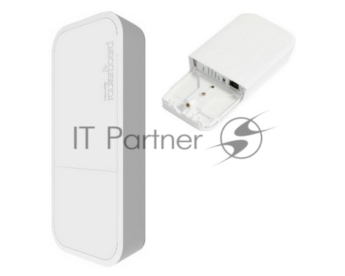Сетевое оборудование Mikrotik RBwAPG-5HacT2HnD wAP ac built-in 5GHz 802.11an/ac Tripple Chain wireless, RouterOS L4, white outdoor enclosure, PSU, PoE белый