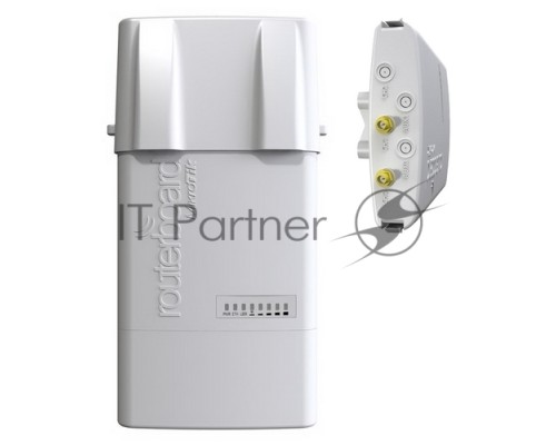 Точка доступа MikroTik RB911G-5HPacD-NB NetBox 5 (720MHz CPU, 128MB RAM, 1xGigabit LAN, built-in 5Ghz 802.11ac 2x2 dual chain wireless with two RP- SMA connectors, RouterOS L4, outdoor enclosure, POE, PSU, pole mou