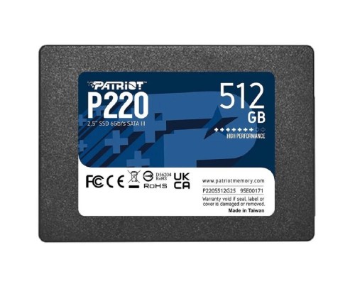[носитель информации] Patriot SSD 512Gb P220 P220S512G25 {SATA 3.0}