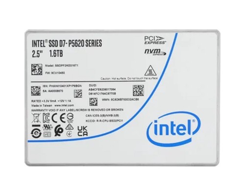 [накопитель] SSD жесткий диск PCIE 1.6TB TLC P5620  SSDPF2KE016T1N1 INTEL