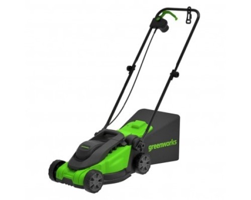 [Газонокосилки] Greenworks GD1200LM32 Газонокосилка электрическая, 1200Вт, 32 см [2517807]
