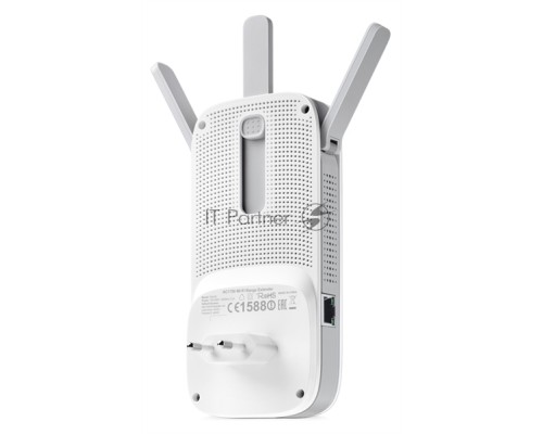 Повторитель беспроводного сигнала TP-Link SOHO  RE450 10/100/1000BASE-TX/Wi-Fi белый поставляется без кабеля RJ-45