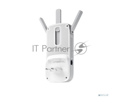 Повторитель беспроводного сигнала TP-Link SOHO  RE450 10/100/1000BASE-TX/Wi-Fi белый поставляется без кабеля RJ-45