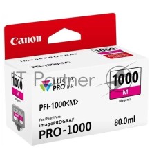 Картридж Canon PFI-1000 M для IJ SFP PRO-1000 WFG. Пурпурный. 80 мл.