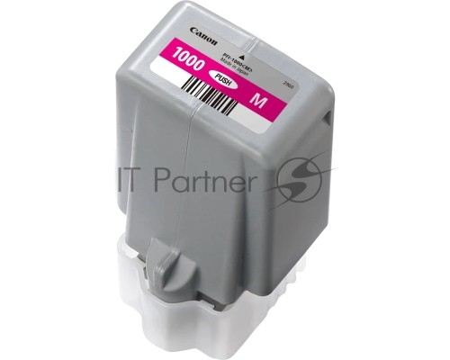 Картридж Canon PFI-1000 M для IJ SFP PRO-1000 WFG. Пурпурный. 80 мл.