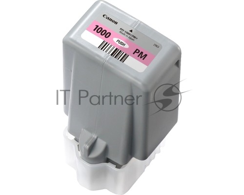 Картридж Canon PFI-1000 PM для IJ SFP PRO-1000 WFG. Фото пурпурный. 80 мл.