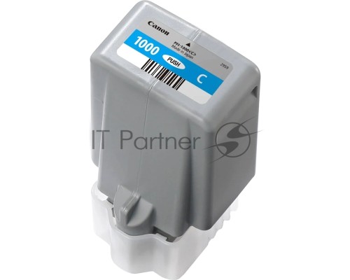 Картридж Canon PFI-1000 C для IJ SFP PRO-1000 WFG. Голубой. 80 мл.