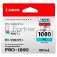 Картридж Canon PFI-1000 PC фото голубой (80 мл.) для Canon IJ SFP PRO-1000 WFG