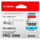 Картридж Canon PFI-1000 PC фото голубой (80 мл.) для Canon IJ SFP PRO-1000 WFG
